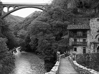 Ubiale-Clanezzo: il ponte sospeso, il 'Ponte che balla'...sul Brembo in piena il 18 maggio 08 - FOTOGALLERY